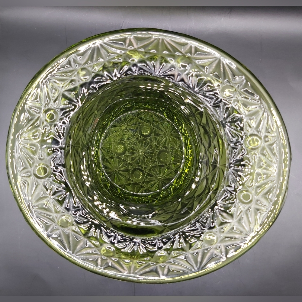 Daisy and button green glass hat - Picture 4 of 6